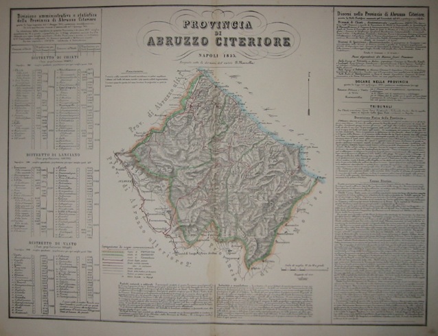 Marzolla Benedetto Provincia di Abruzzo citeriore 1854 Napoli